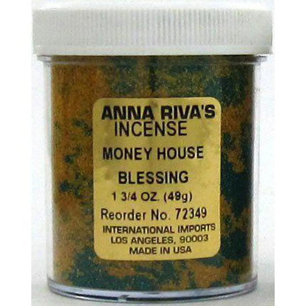 1 3/4 oz Anna Riva Incense Powder - Money House Blessing