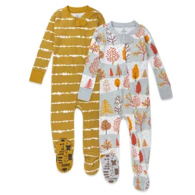 2-Pack Organic Cotton Snug-Fit Footed Pajama