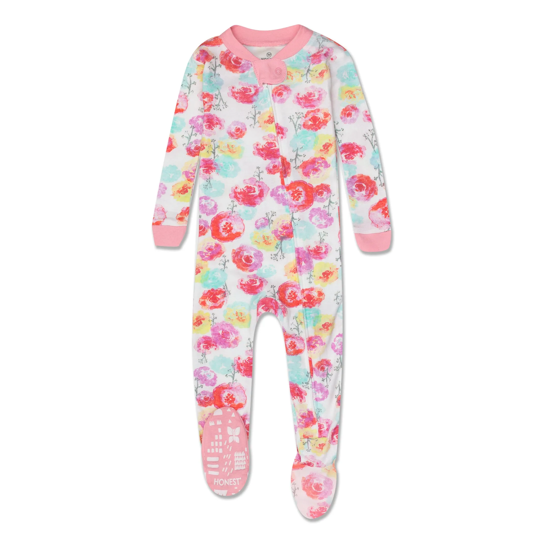 2-Pack Organic Cotton Snug-Fit Footed Pajamas