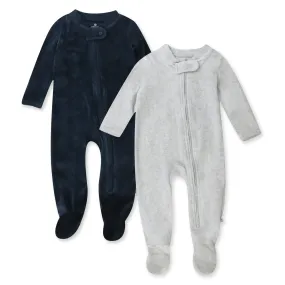 2-Pack Organic Cotton Velour Sleep & Plays