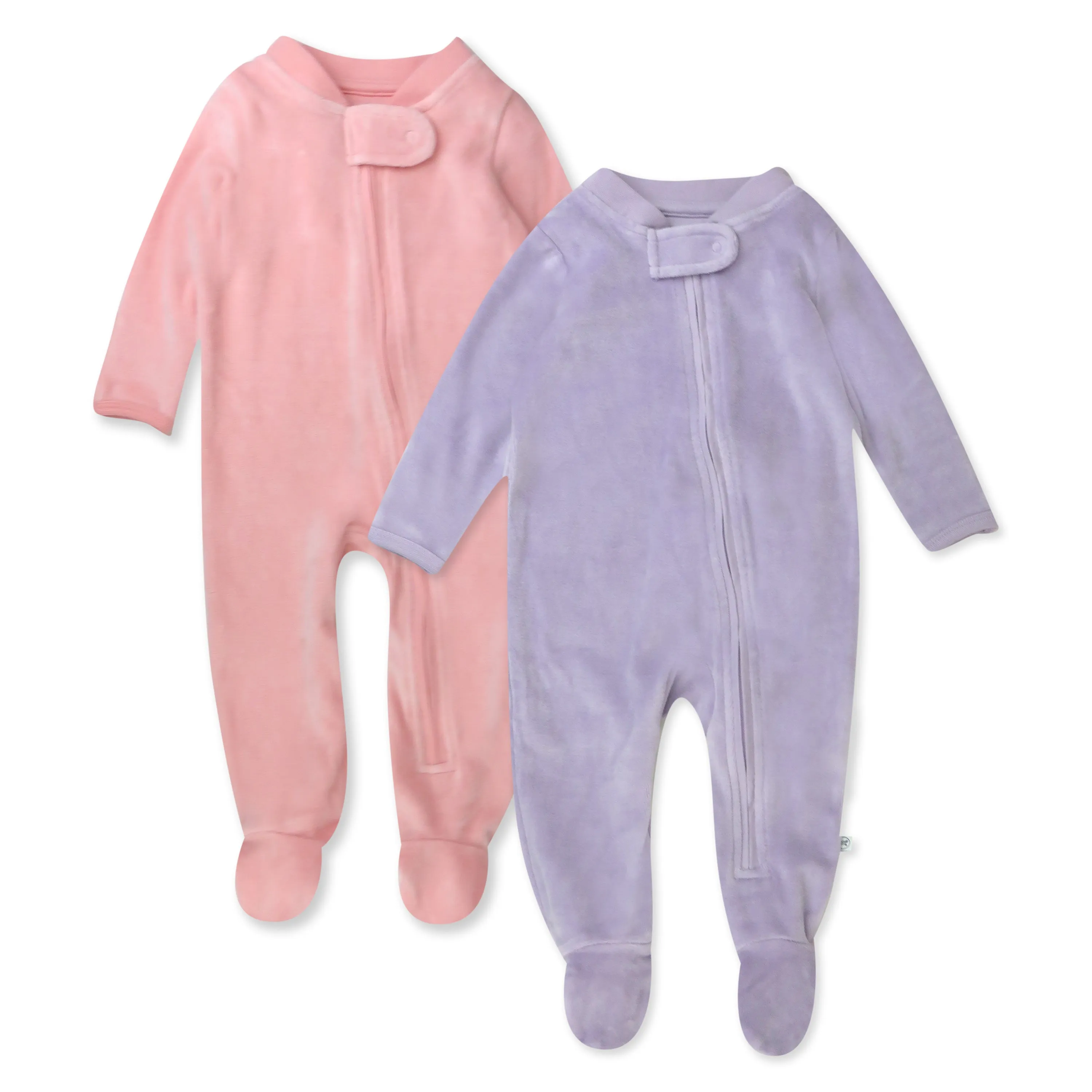 2-Pack Organic Cotton Velour Sleep & Plays