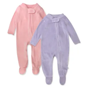 2-Pack Organic Cotton Velour Sleep & Plays