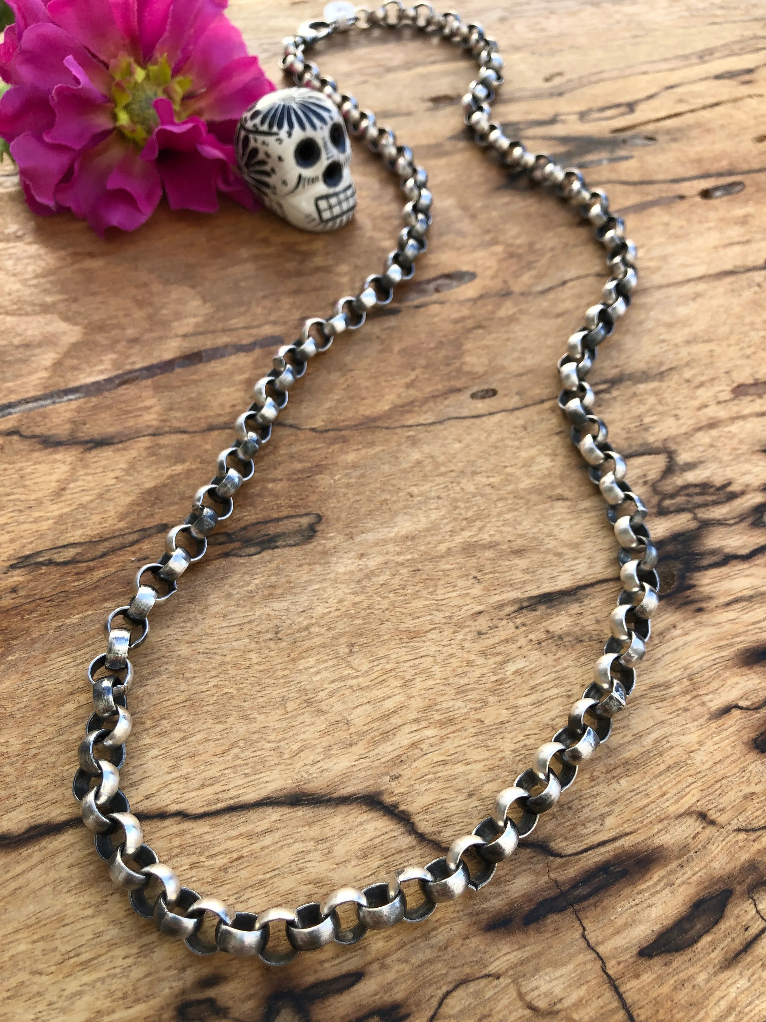 31.5” Sterling Silver Rollo Chain