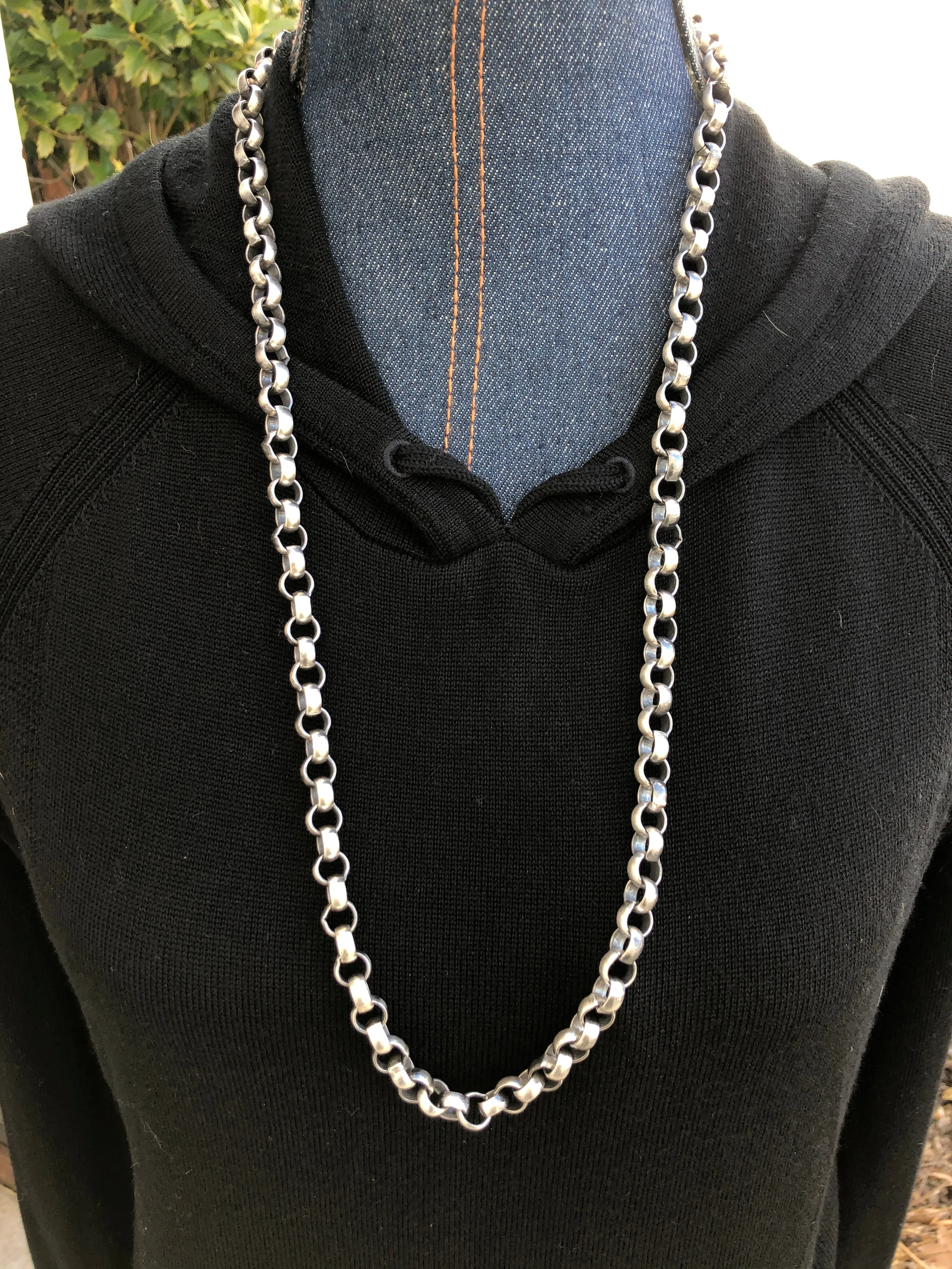 31.5” Sterling Silver Rollo Chain