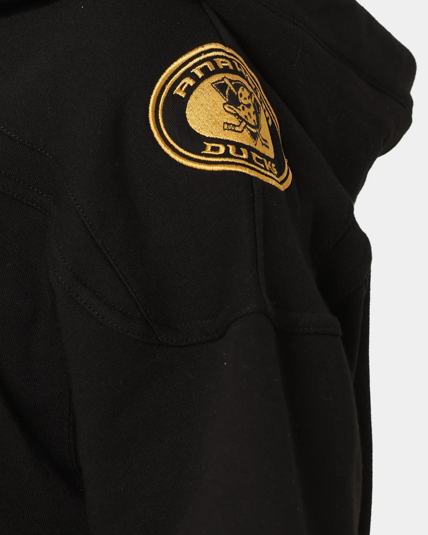 47 Brand Anaheim Ducks Superior Lacer Hoodie Black/Gold