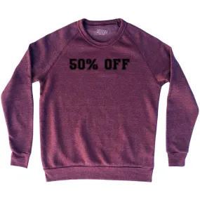 50% OFF Adult Tri-Blend Sweatshirt