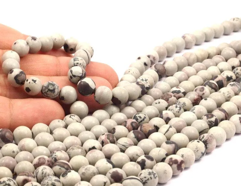 8mm Jasper Gemstone Round Beads T020