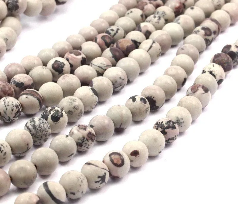 8mm Jasper Gemstone Round Beads T020