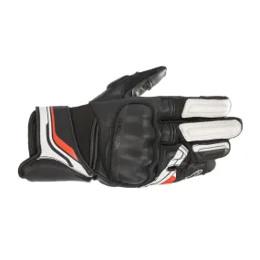 Alpinestars Booster V2 White Motorcycle Gloves Black