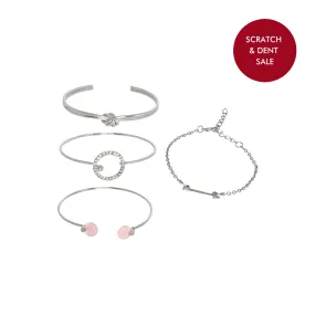 Apollo Silver Set of 4 Bracelets - Sample