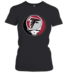 Atlanta Falcons Grateful Dead Steal Your Face NFL Football Womens T-Shirt