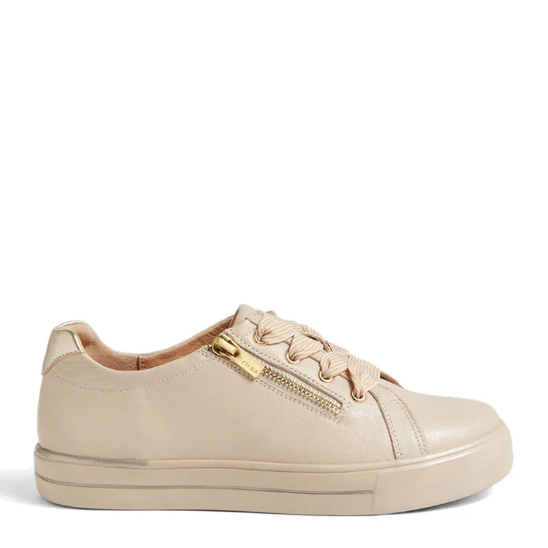 AUDRY W - ALMOND-PALE GOLD LEATHER