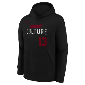 Bam Adebayo Nike HEAT Culture Name & Number Youth Hoodie