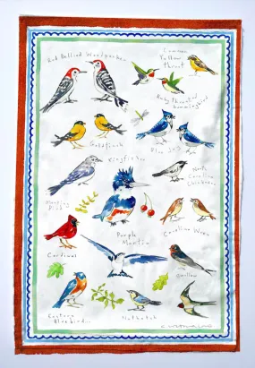 Birds of my Garden T Towels