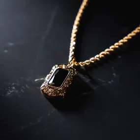 Black & Gold Diamond Pendant