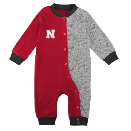 Boys' Nebraska Huskers Infant Playbook Long Sleeve Coverall