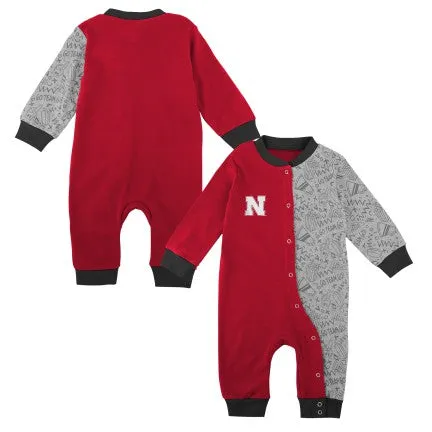 Boys' Nebraska Huskers Infant Playbook Long Sleeve Coverall