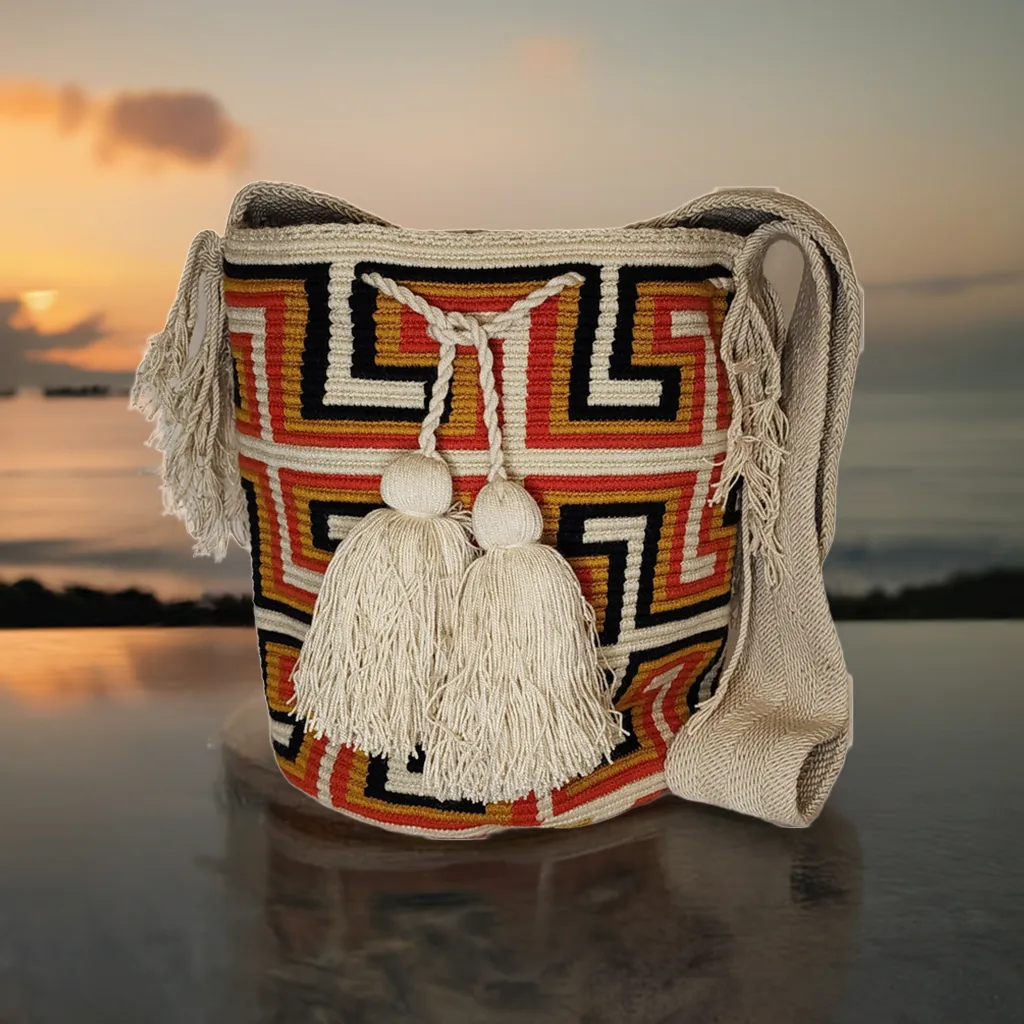 Brooklyn Large Handmade Crochet Wayuu Mochila Bag