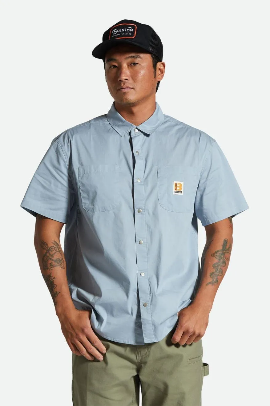 Builders Mechanic S/S Shirt - Dusty Blue