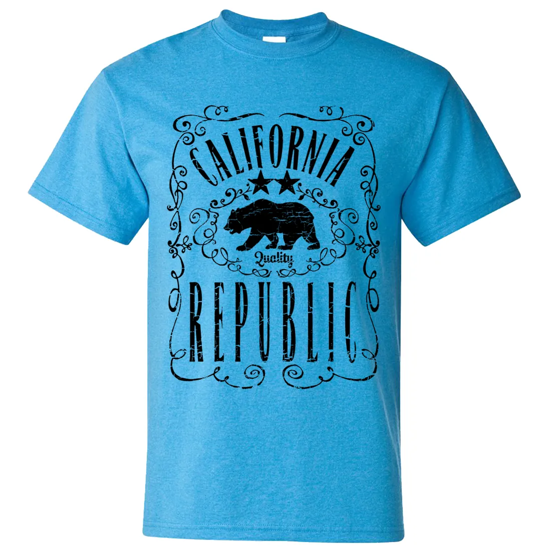 California Republic JD Whiskey Black Print Asst Colors T-shirt/tee