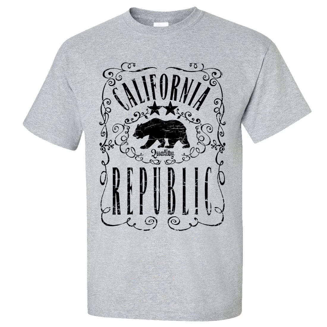 California Republic JD Whiskey Black Print Asst Colors T-shirt/tee