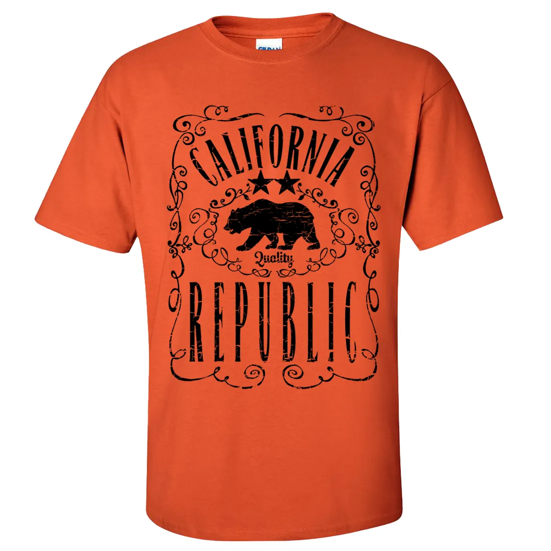 California Republic JD Whiskey Black Print Asst Colors T-shirt/tee