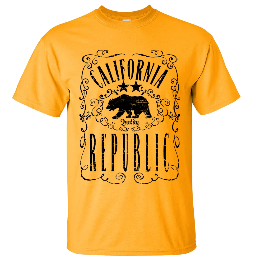 California Republic JD Whiskey Black Print Asst Colors T-shirt/tee