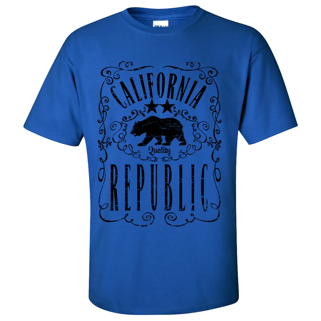 California Republic JD Whiskey Black Print Asst Colors T-shirt/tee