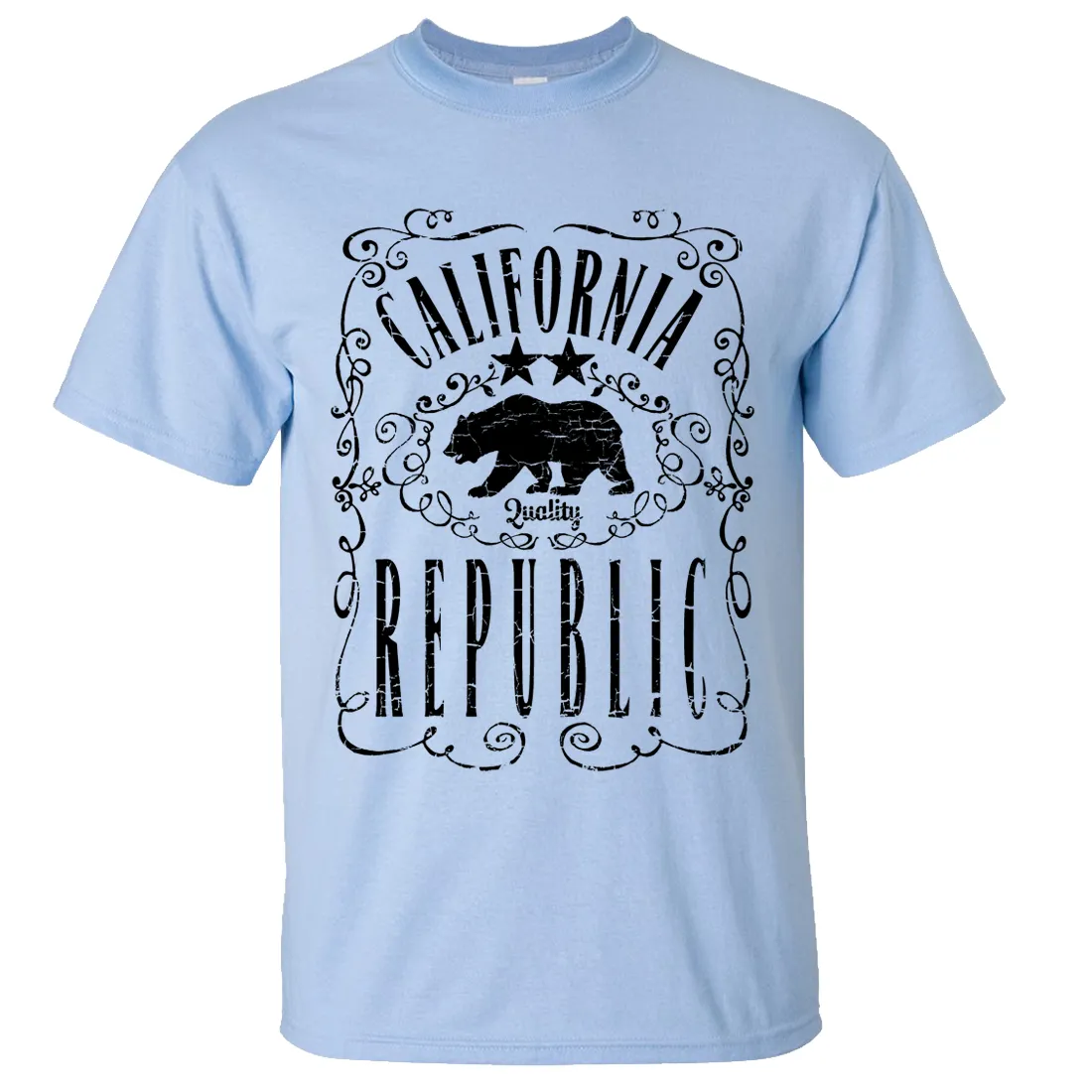 California Republic JD Whiskey Black Print Asst Colors T-shirt/tee