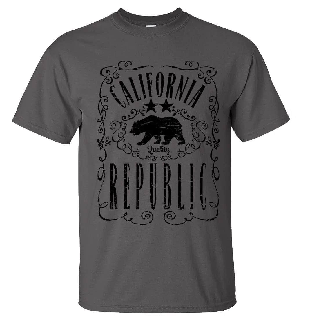 California Republic JD Whiskey Black Print Asst Colors T-shirt/tee