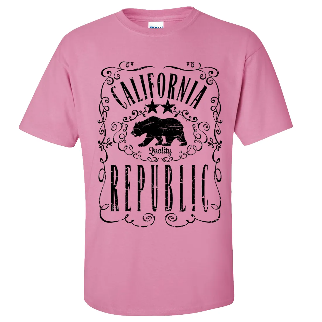 California Republic JD Whiskey Black Print Asst Colors T-shirt/tee