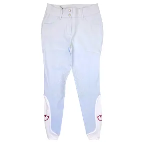 Cavalleria Toscana 'American' High Rise Jumping Breeches in Dove Blue - Women's IT 42 (US 28)