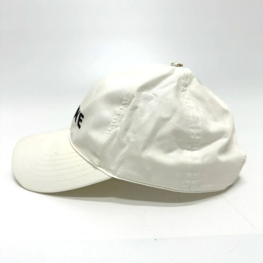 CELINE cap 2AUS9969P cotton white Embroidery baseball cap Women M Used Authentic