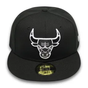 CHICAGO BULLS (BLACK/WHITE) 59FIFTY NEW ERA FITTED