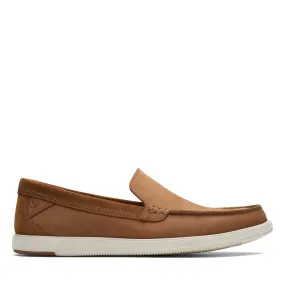 Clarks Bratton Loafer Dark Tan Nubuck