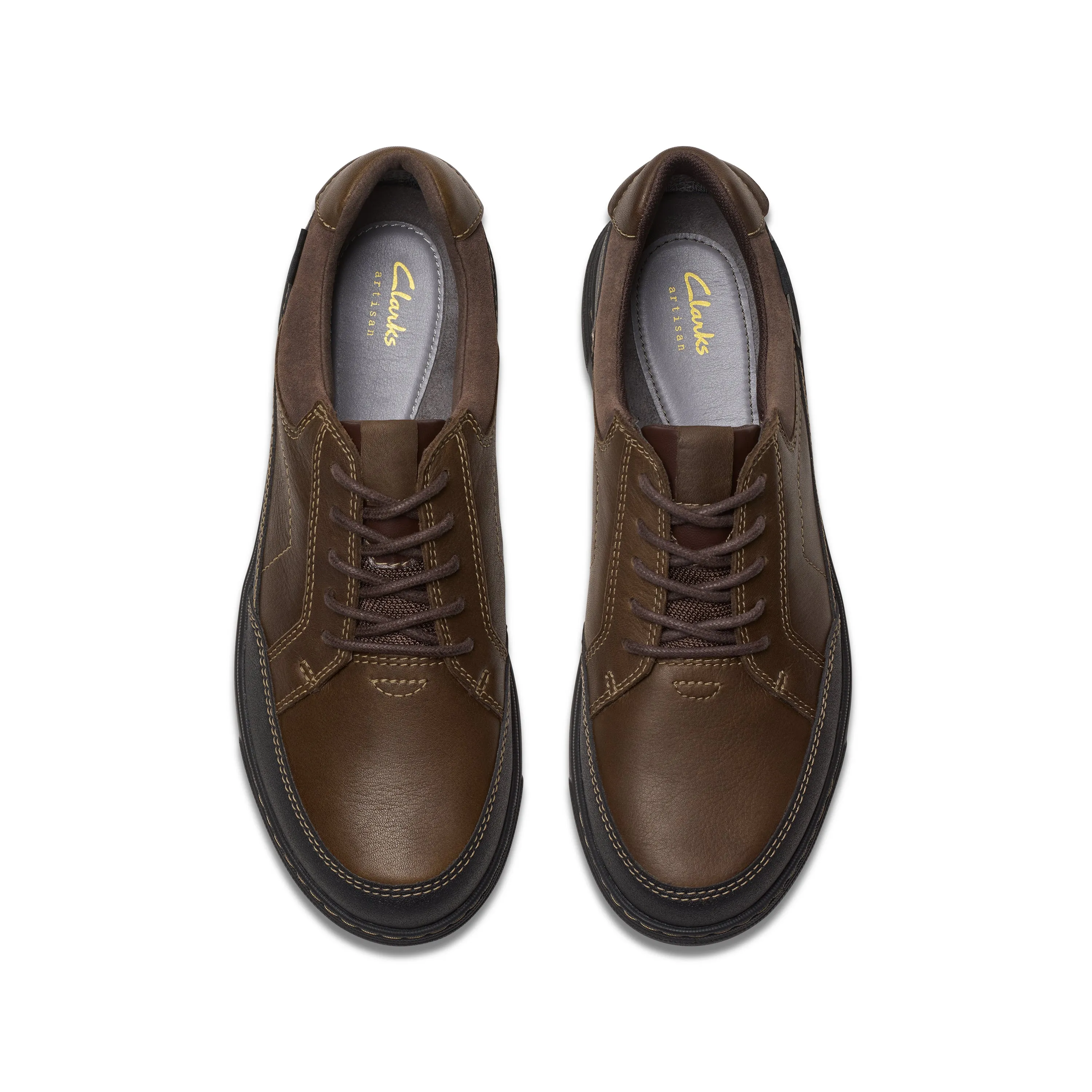 Clarks Mapstone LoGTX Dark Brown Leather