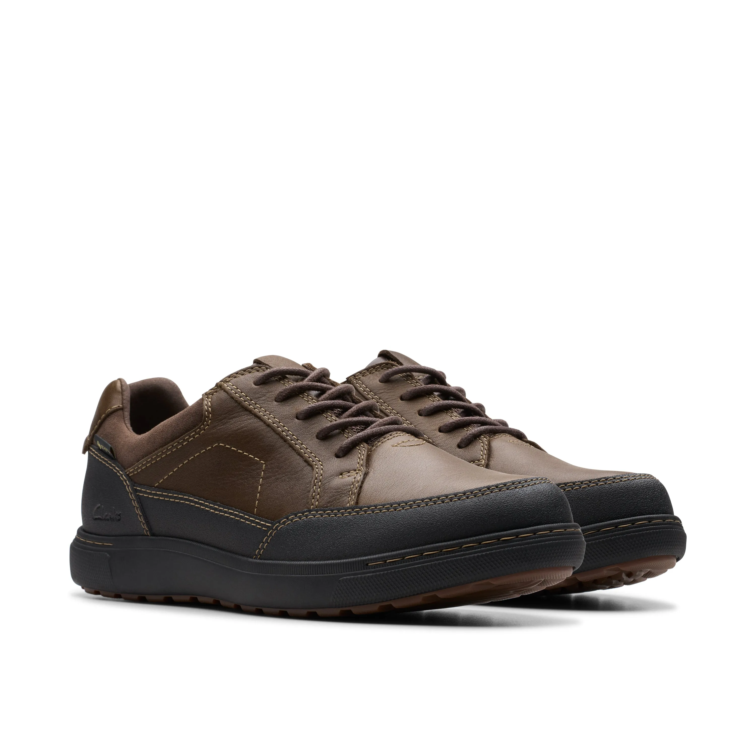 Clarks Mapstone LoGTX Dark Brown Leather