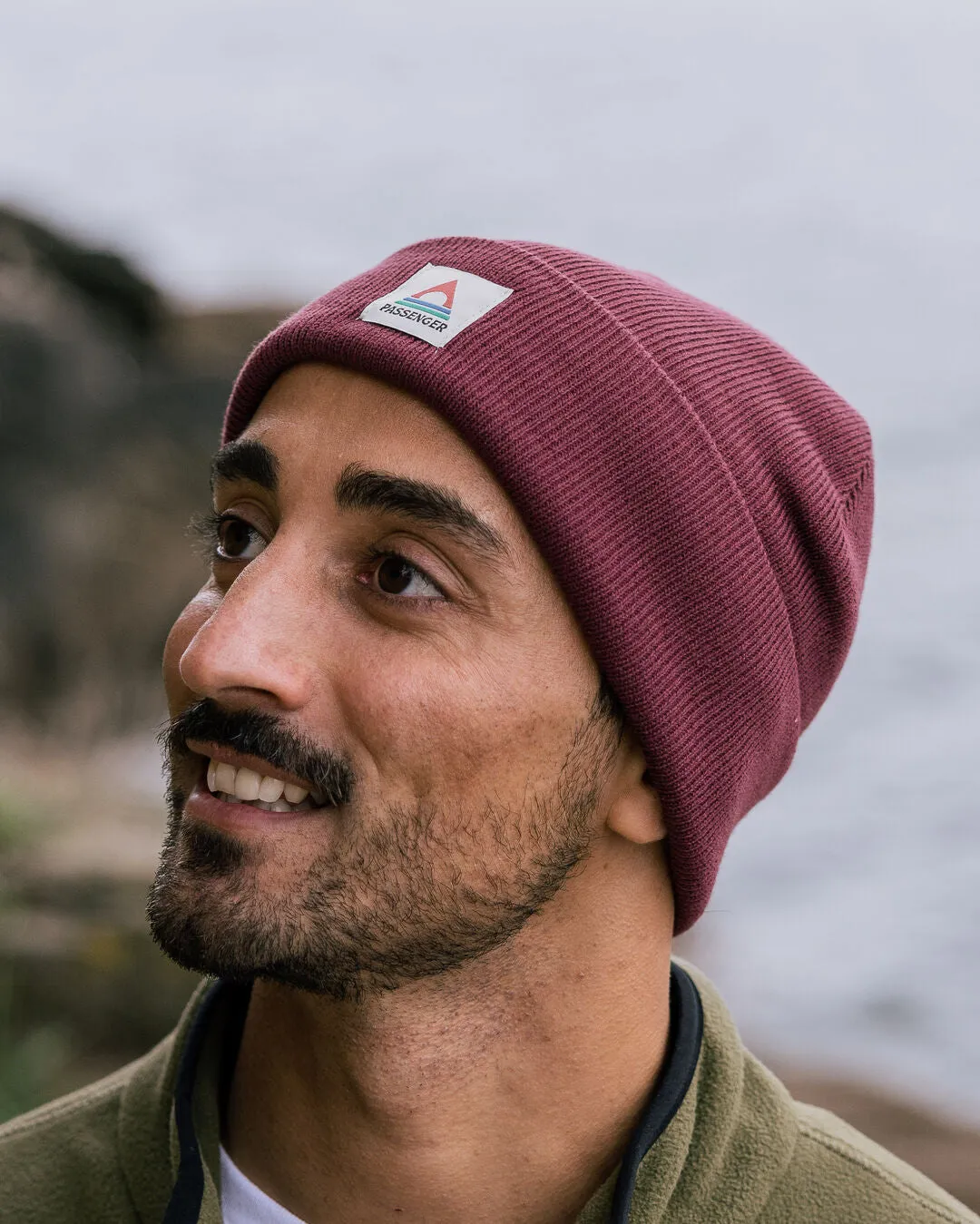 Core Recycled Low-Top Beanie - Wine