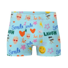 Ellen Show Boxer Briefs Emoji - Aqua