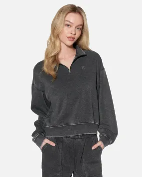 Essential Burnout Fleece Half Zip Sweatshirt