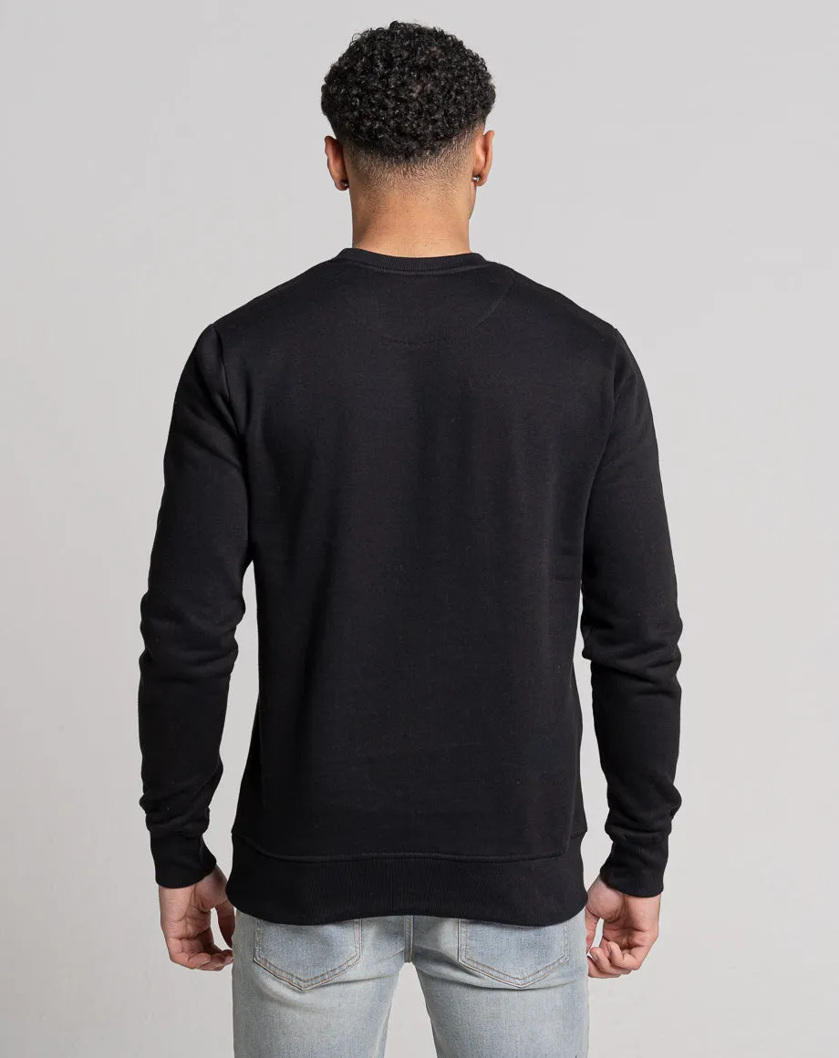 ESSENTIAL PLAIN SWEATSHIRT | BLACK