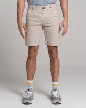 ESSENTIAL REGULAR FIT CHINO SHORTS | STONE