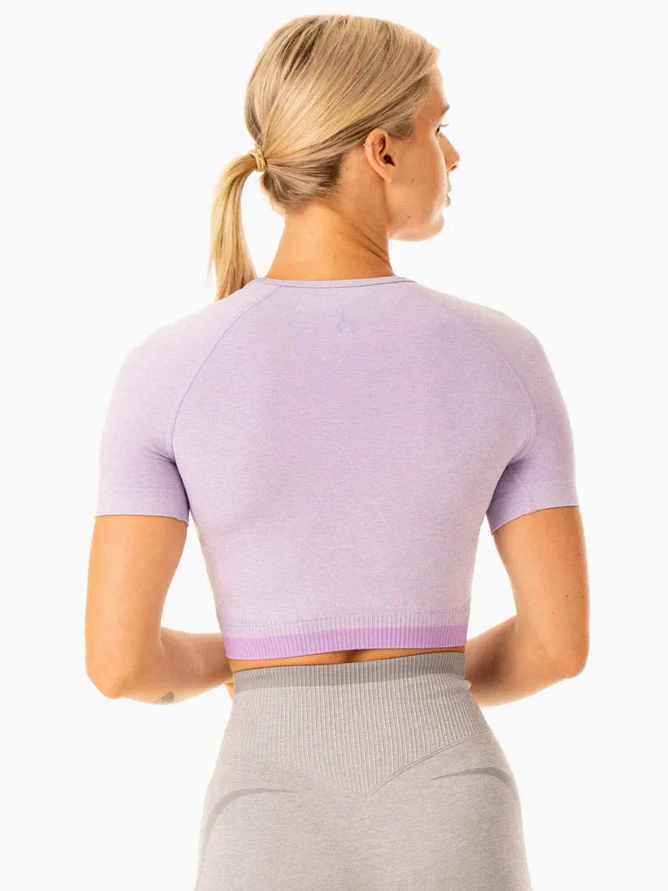 EXCEL SEAMLESS T-SHIRT LAVENDER MARL