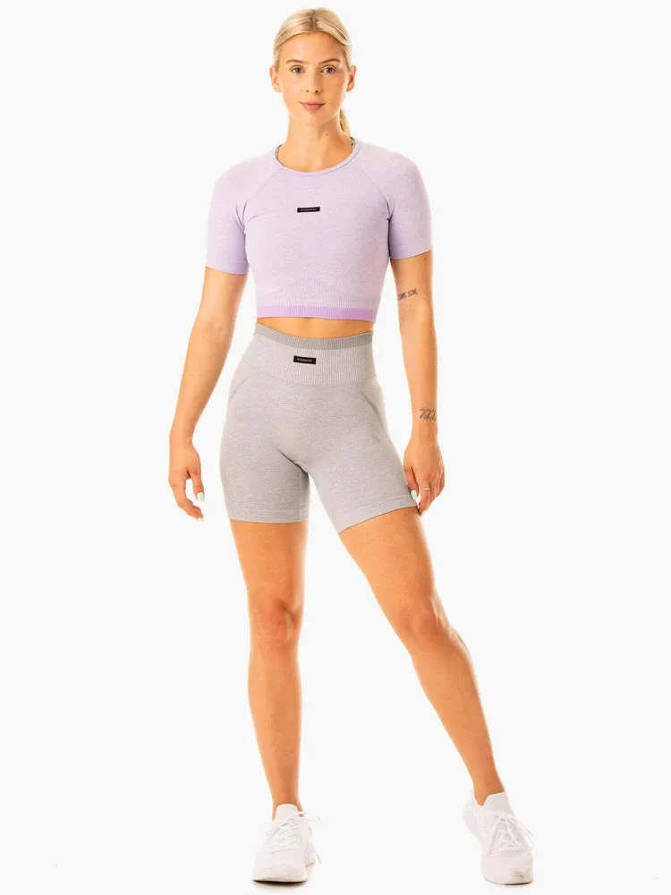 EXCEL SEAMLESS T-SHIRT LAVENDER MARL