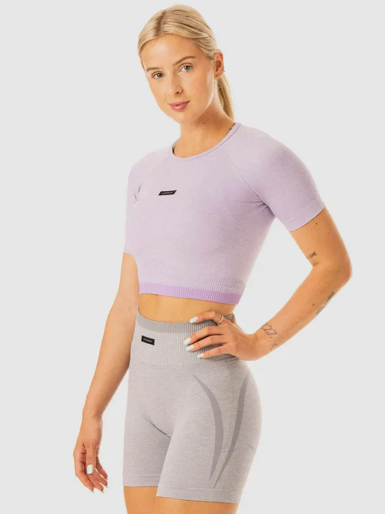 EXCEL SEAMLESS T-SHIRT LAVENDER MARL