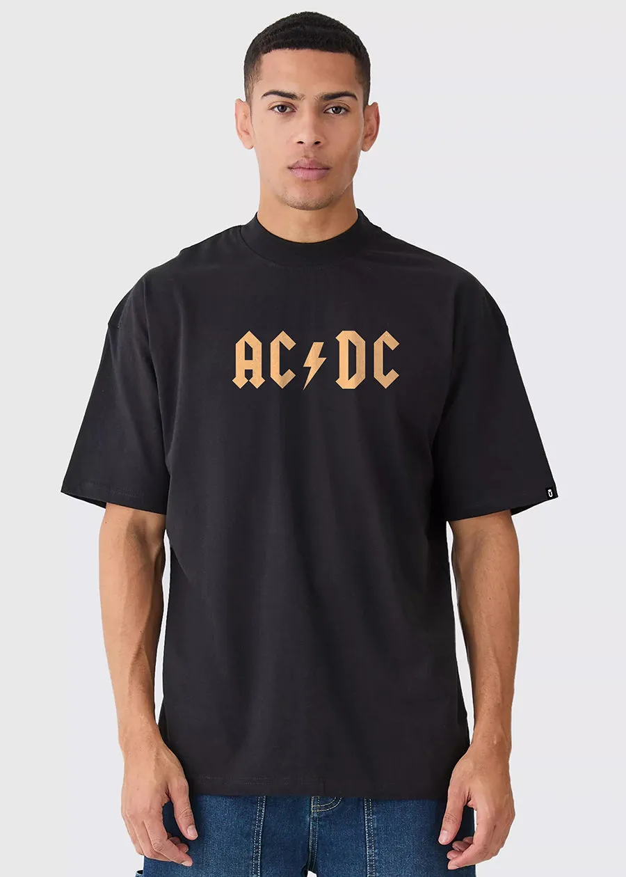 Fire AC-DC Men Oversized Printed T-Shirt