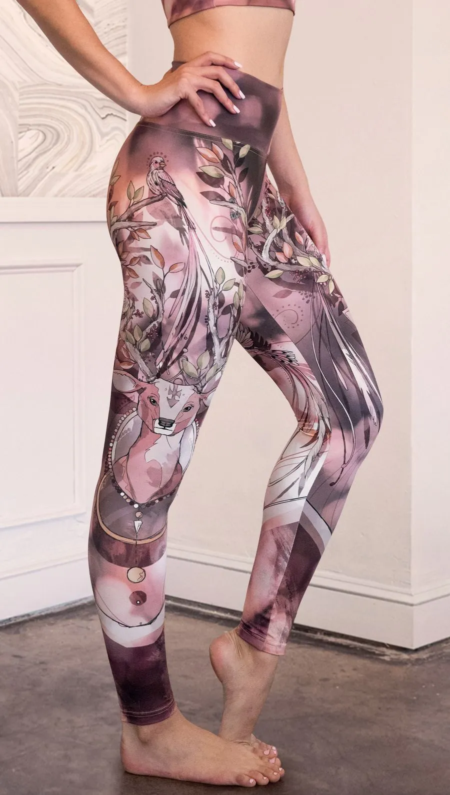 Forest Deer - Athleisure Leggings - CUSTOM ORDER