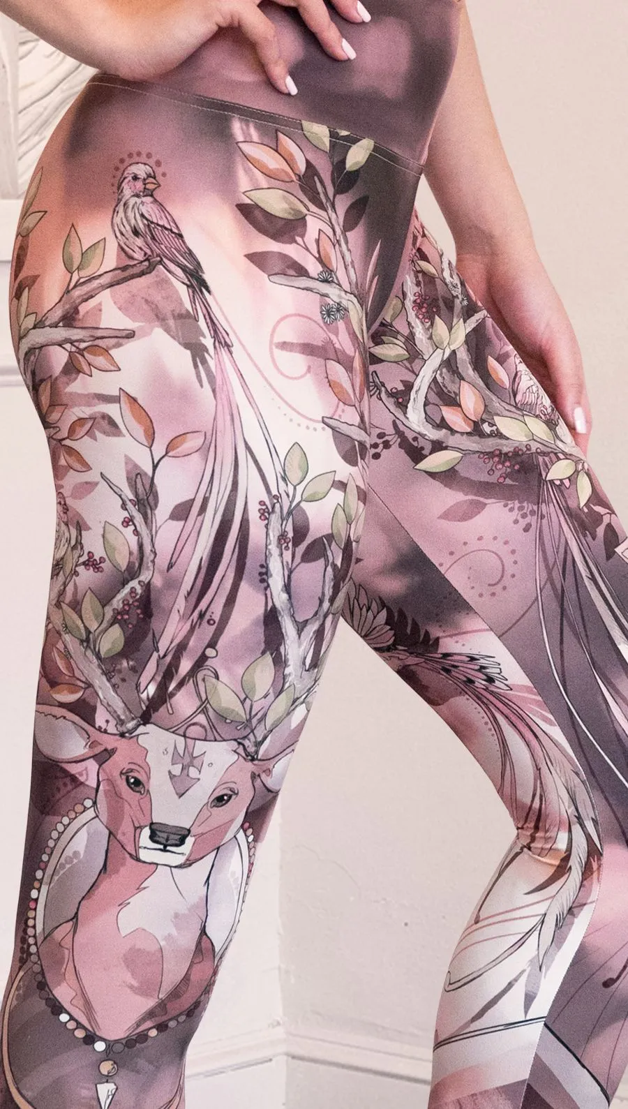 Forest Deer - Athleisure Leggings - CUSTOM ORDER