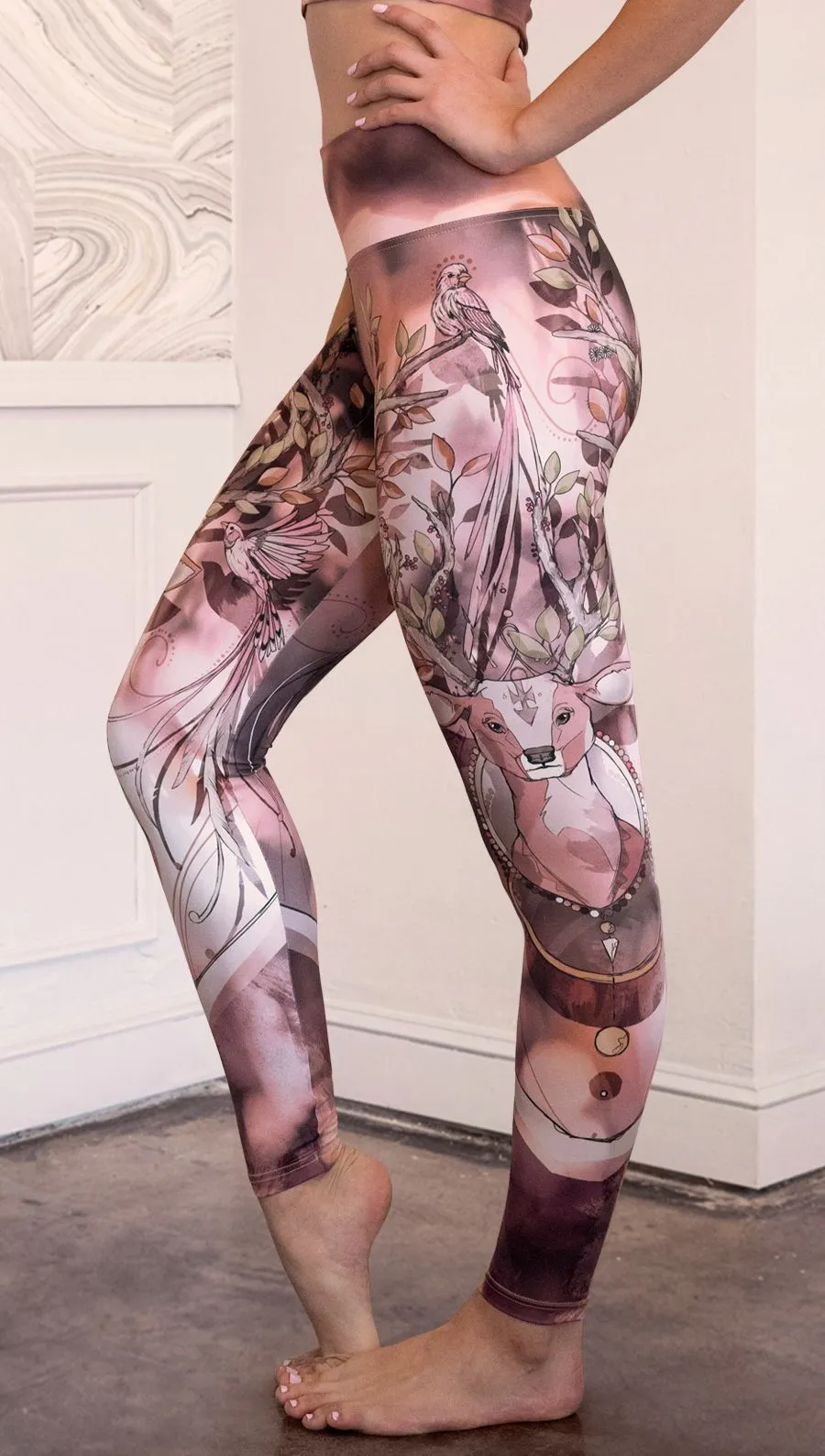 Forest Deer - Athleisure Leggings - CUSTOM ORDER