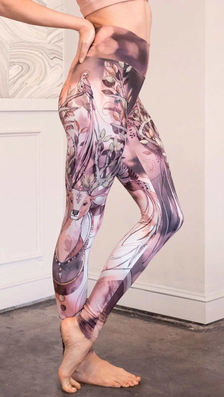 Forest Deer - Athleisure Leggings - CUSTOM ORDER